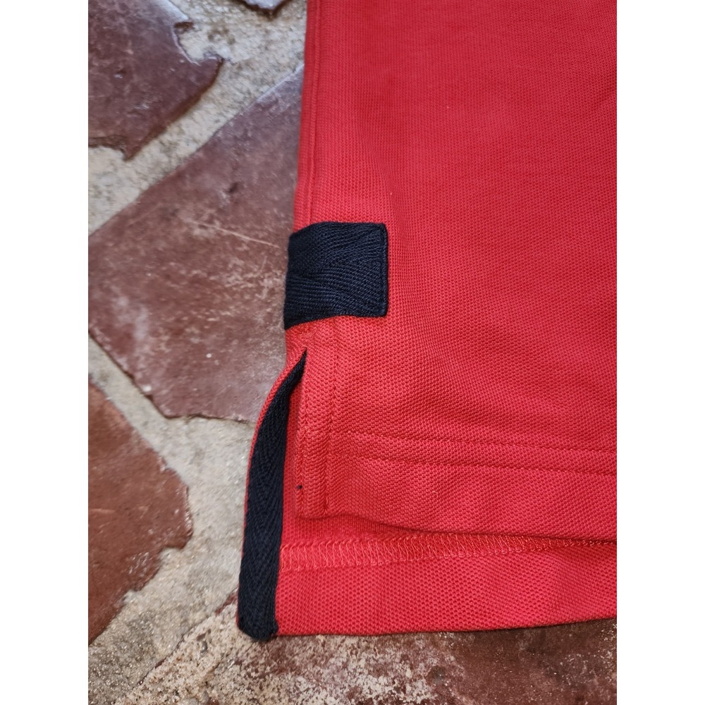 Orvis Polo Shirt Men Medium Signature Regular Fit 100% Cotton Heavy Weight Red - Picture 4 of 11